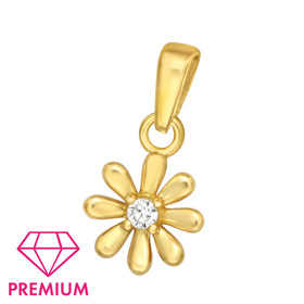 Blume Kinder Premium Kettenanhnger 925 Silber