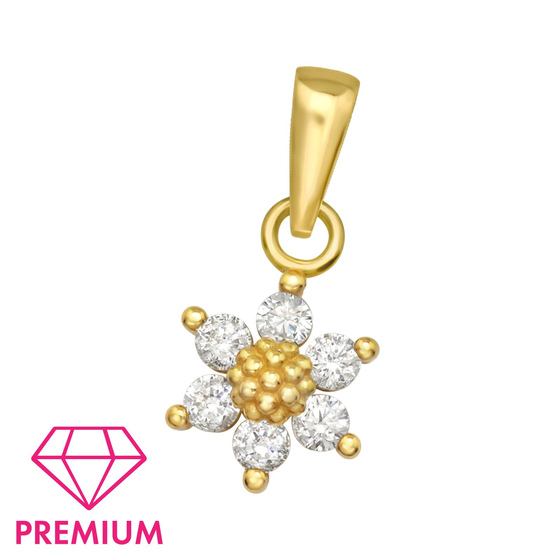 Blume Kinder Premium Kettenanhnger 925 Silber