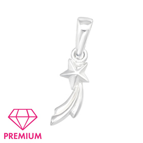 Sternschnuppen Kinder Premium Kettenanhnger 925 Silber