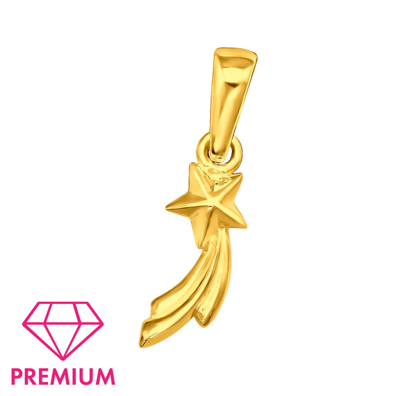 Sternschnuppen Kinder Premium Kettenanhnger 925 Silber