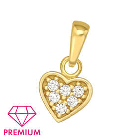 Herz Kinder Premium Kettenanhnger 925 Silber