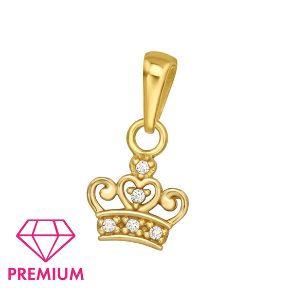 Krone Kinder Premium Kettenanhnger 925 Silber