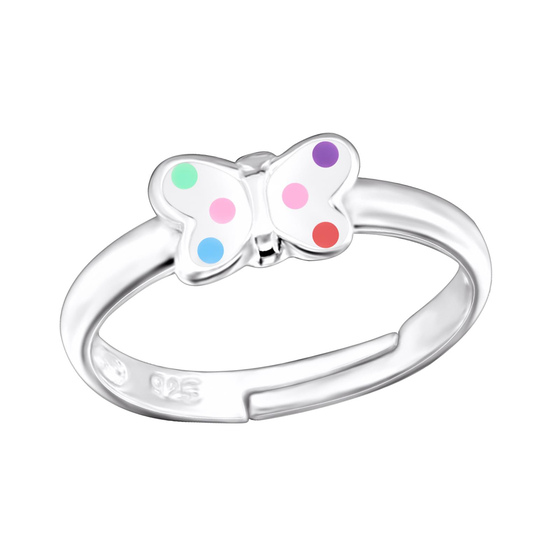 Schmetterling Kinder Ring 925 Silber - Gre 4