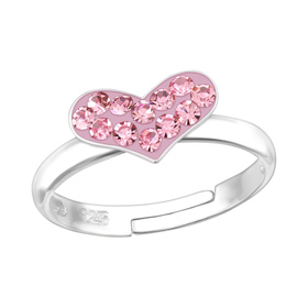 Herz Kinder Ring 925 Silber - Gr��e 4