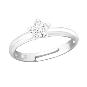 Stern Kinder Ring 925 Silber - Gr��e 4