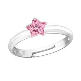Stern Kinder Ring 925 Silber - Gr��e 2,5