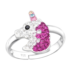 Einhorn Kinder Ring 925 Silber - Gr��e 2,5