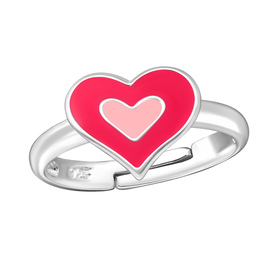 Herz Kinder Ring 925 Silber - Gr��e 4