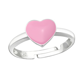 Herz Kinder Ring 925 Silber - Gre 4
