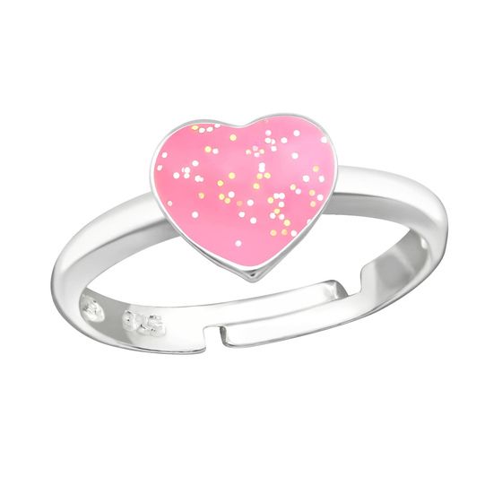 Herz Kinder Ring 925 Silber - Gre 2,5
