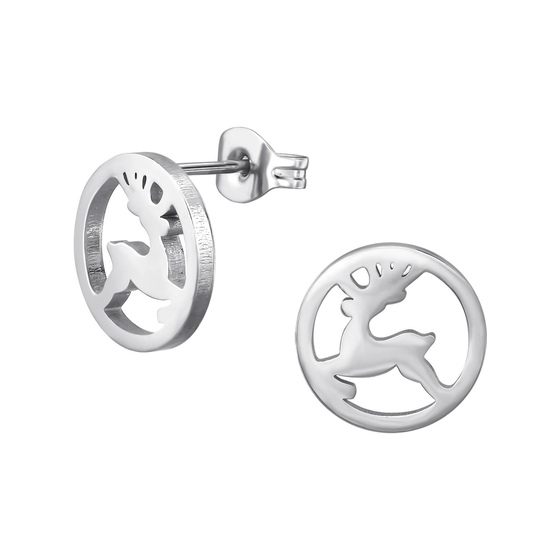 Hirsch Kinder Ohrringe Chirurgenstahl