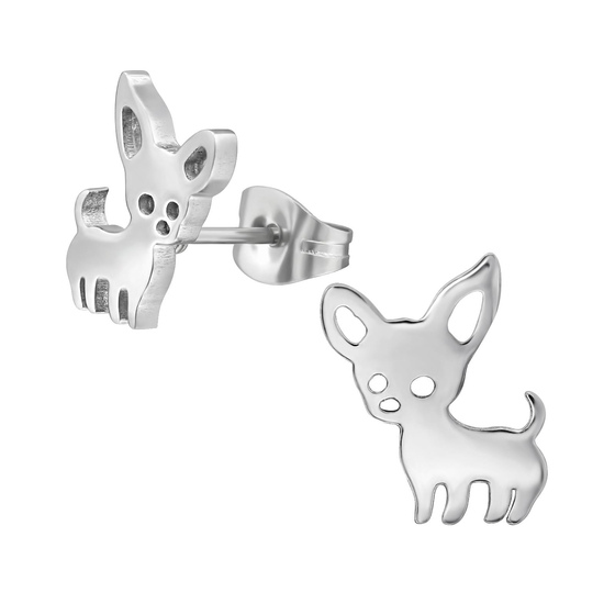 Chihuahua Kinder Ohrringe Chirurgenstahl