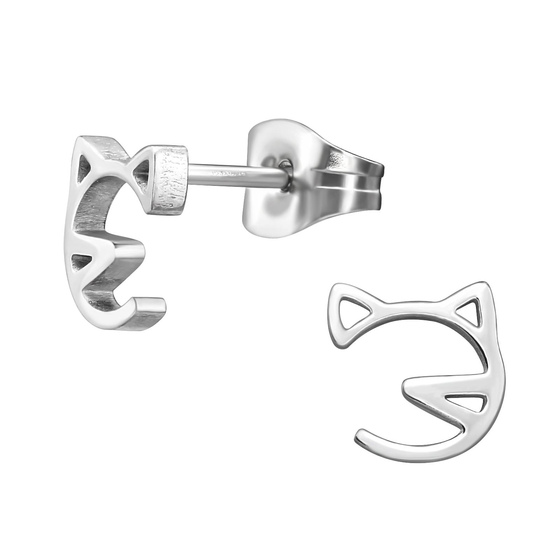 Katze Kinder Ohrringe Chirurgenstahl