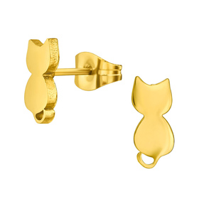 Katze Kinder Ohrringe Chirurgenstahl