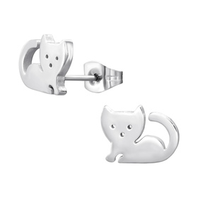 Katze Kinder Ohrringe Chirurgenstahl