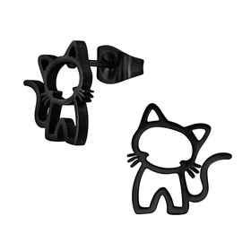 Katze Kinder Ohrringe Chirurgenstahl