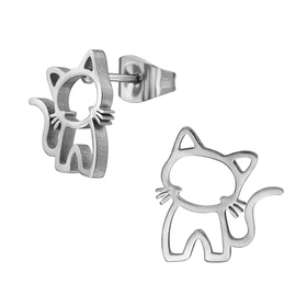Katze Kinder Ohrringe Chirurgenstahl