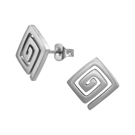 Quadrat Kinder Ohrringe Chirurgenstahl