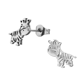Zebra Kinder Ohrringe Chirurgenstahl