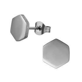 Hexagon Kinder Ohrringe Chirurgenstahl