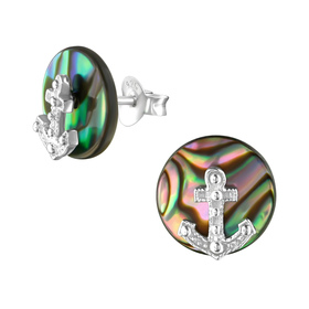 Auf dem Bild zu sehen sind Kinder Ohrringe Anker...