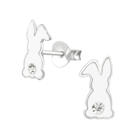 Auf dem Bild zu sehen sind Kinder Ohrringe Hase...