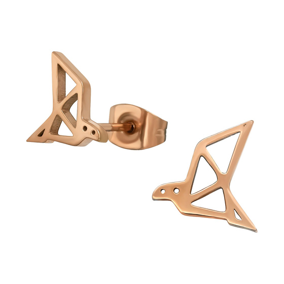 Origami Vogel Kinder Ohrringe Chirurgenstahl