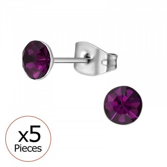 Rund Kinder Ohrringe Chirurgenstahl