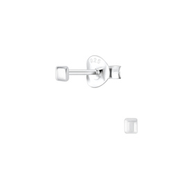 Quadratische Ohrringe 925 Silber