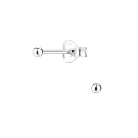 2mm Ball Ohrringe 925 Silber