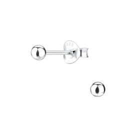 3mm Ball Ohrringe 925 Silber