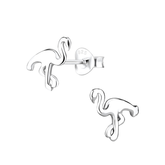 Flamingo Ohrringe 925 Silber