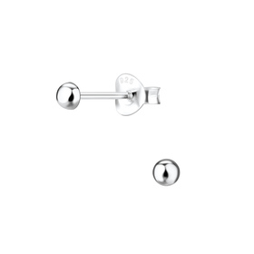 3mm Ball Ohrringe 925 Silber