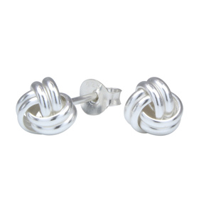 Knoten Ohrringe 925 Silber