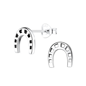 Hufeisen Ohrringe 925 Silber