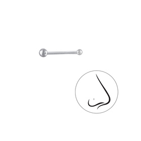 1,5mm Kugel Nasenstecker 925 Silber