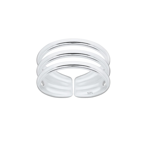 Dreier Zehenring 925 Silber
