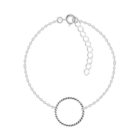 Rundes Armband 925 Silber