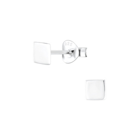 Quadratische Ohrringe 925 Silber