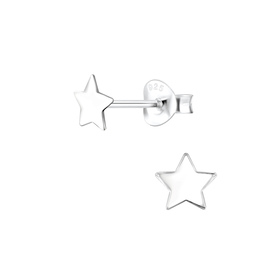 Stern Ohrringe 925 Silber