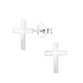 Kreuz Ohrringe 925 Silber