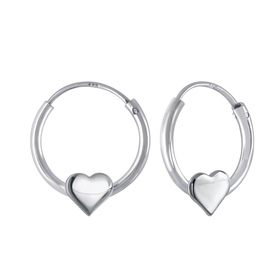 Herz Creolen 925 Silber