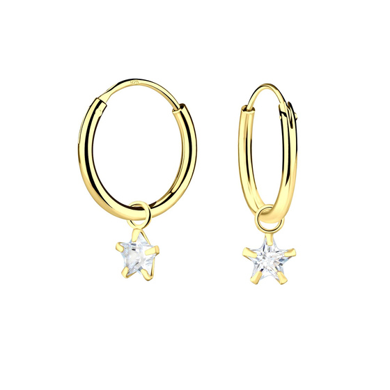 4mm Zirkonia Creolen 925 Silber