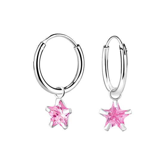 6mm Zirkonia Creolen 925 Silber