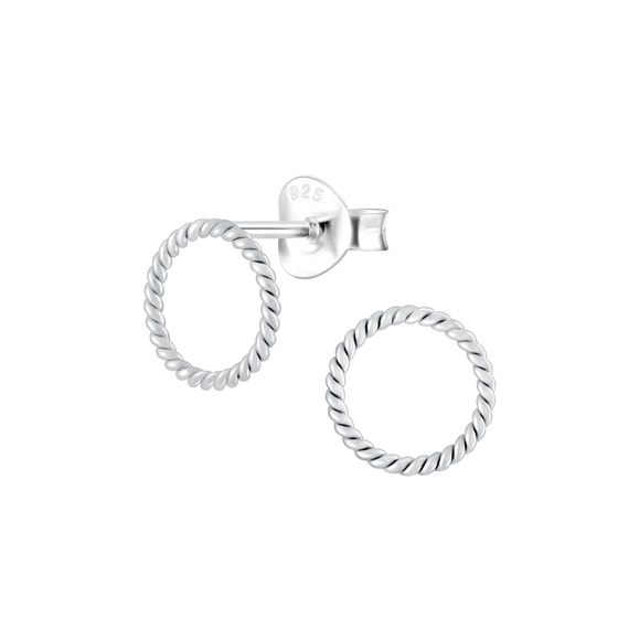 Runde Ohrringe 925 Silber