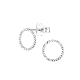 Runde Ohrringe 925 Silber