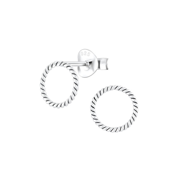 Runde Ohrringe 925 Silber