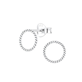 Runde Ohrringe 925 Silber
