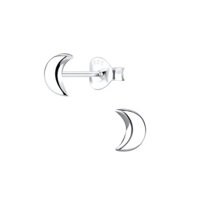 Halbmond Ohrringe 925 Silber