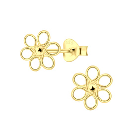 Blumen Ohrringe 925 Silber